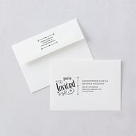 Western Gothic Wedding Invitations Licorice Signature Blank No Standard