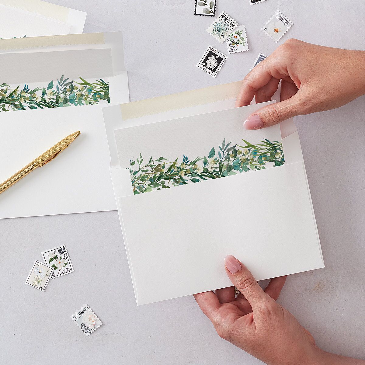Leafy Hoops Standard Envelope Liners — view 2