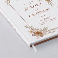 Bohemian Arch Wedding Guest Book Rust