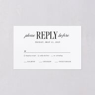 Elegant Wedding Of All-in-One Wedding Invitations Pure White Signature Light Both Recipient and Return Addresses No