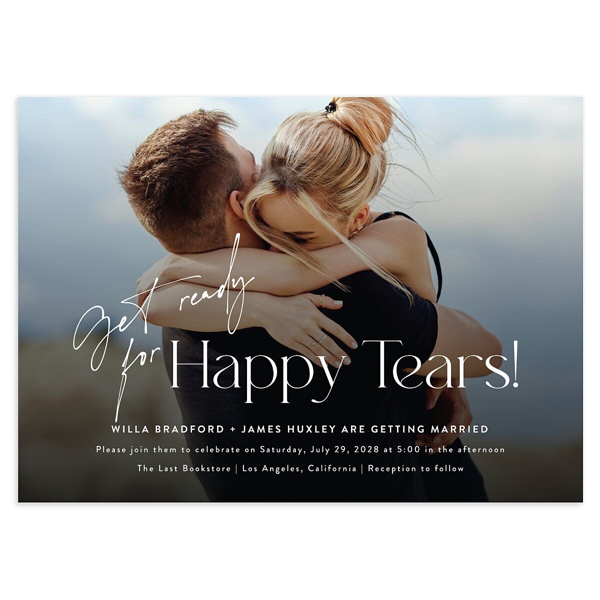 Happy Tears Wedding Invitations