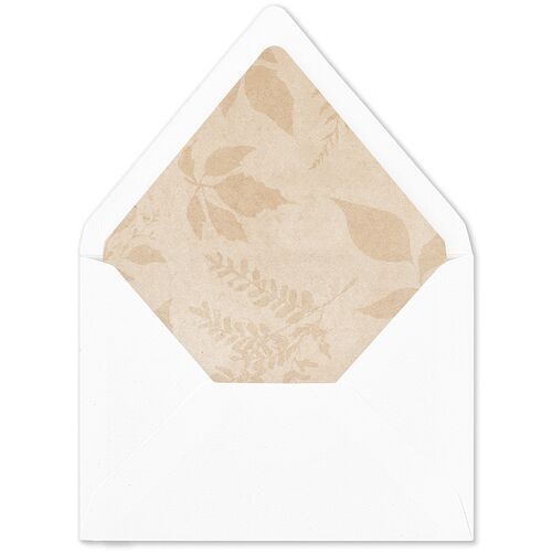 Elegant Botanical Autumn Floral Euro Envelope Liners Daffodil Luxe