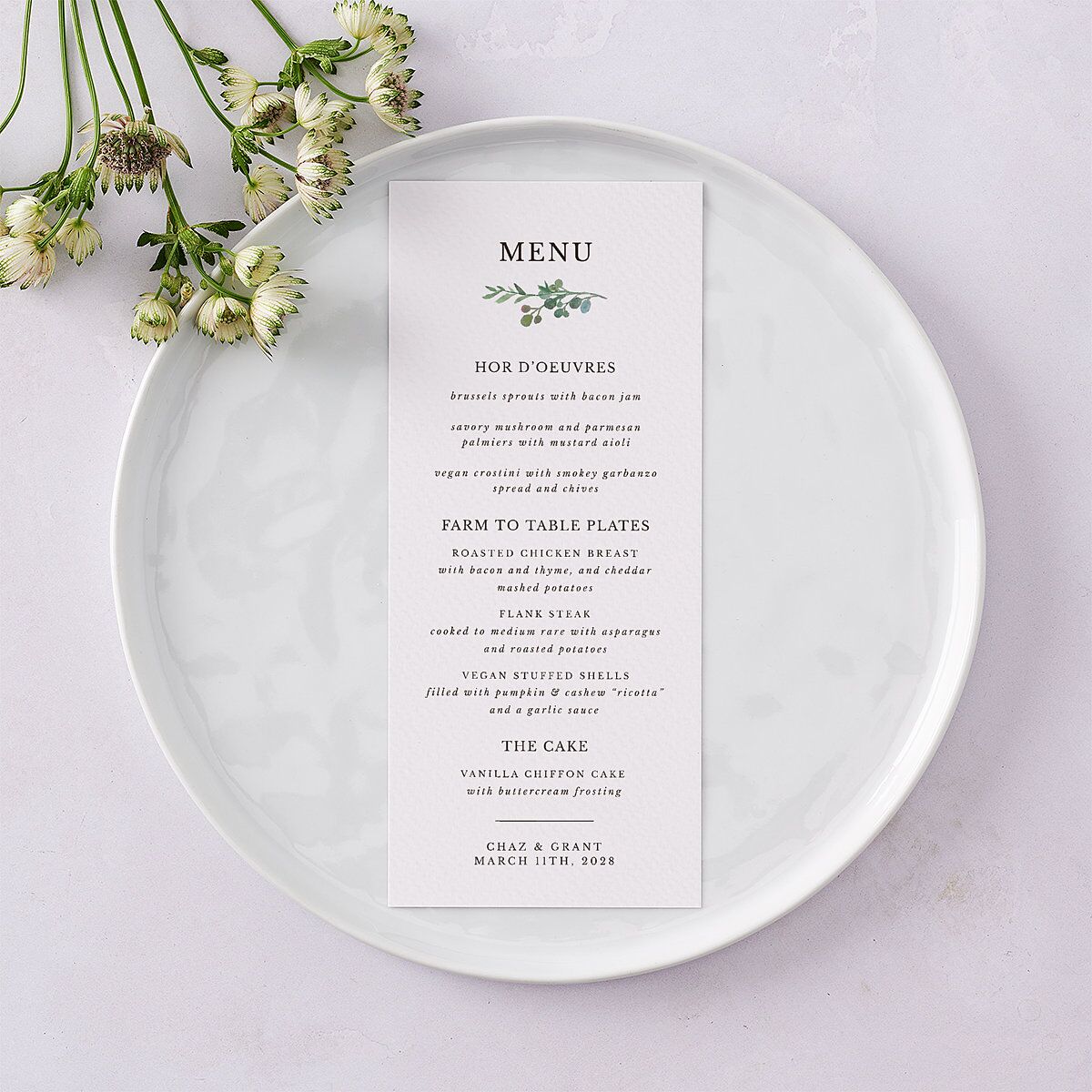 Leafy Hoops Menus — view 3