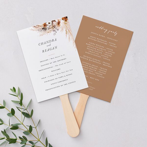 Bohemian Floral Hoop Fan Programs Camel Signature Standard