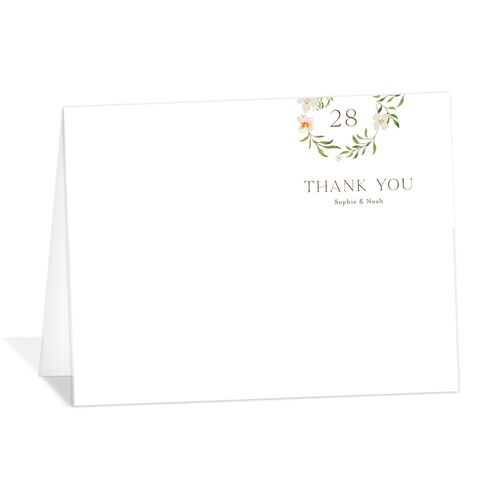 Wildflower Altar Thank You Cards Sepia