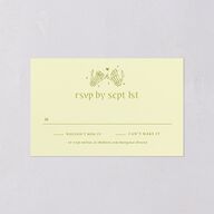 Til Death Do We Disco All-in-One Wedding Invitations Pear Signature Light Both Recipient and Return Addresses No