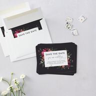 Blooming Botanical Save The Date Magnets Midnight Magnet Paper