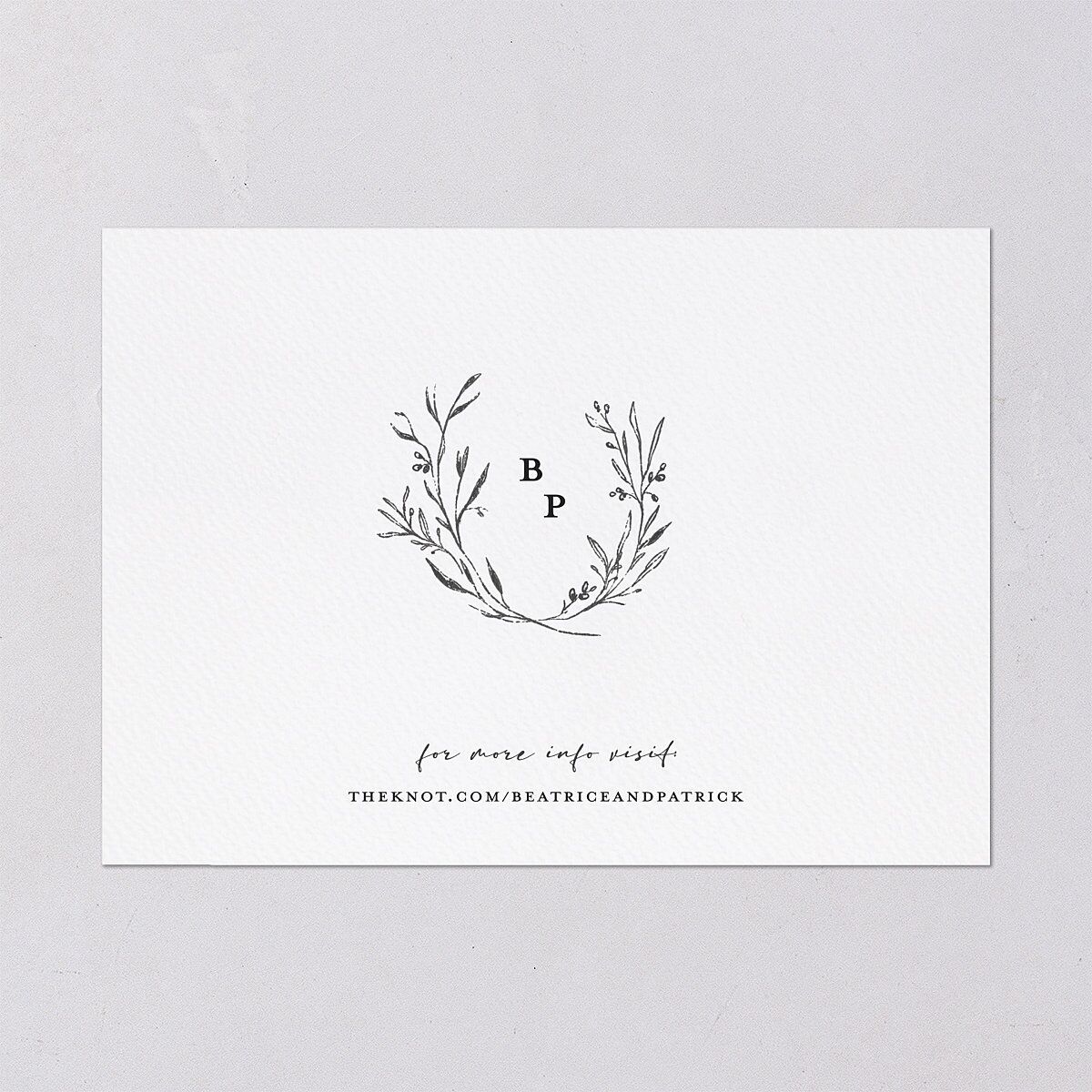 Rustic Setting Save The Date Cards Medieval Grey Signature smooth Blank No Standard
