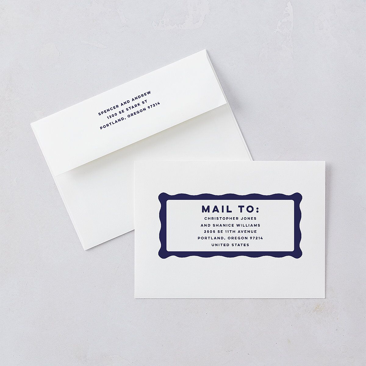 Adventure Icon Rehearsal Dinner Invitations Navy Signature Blank Standard