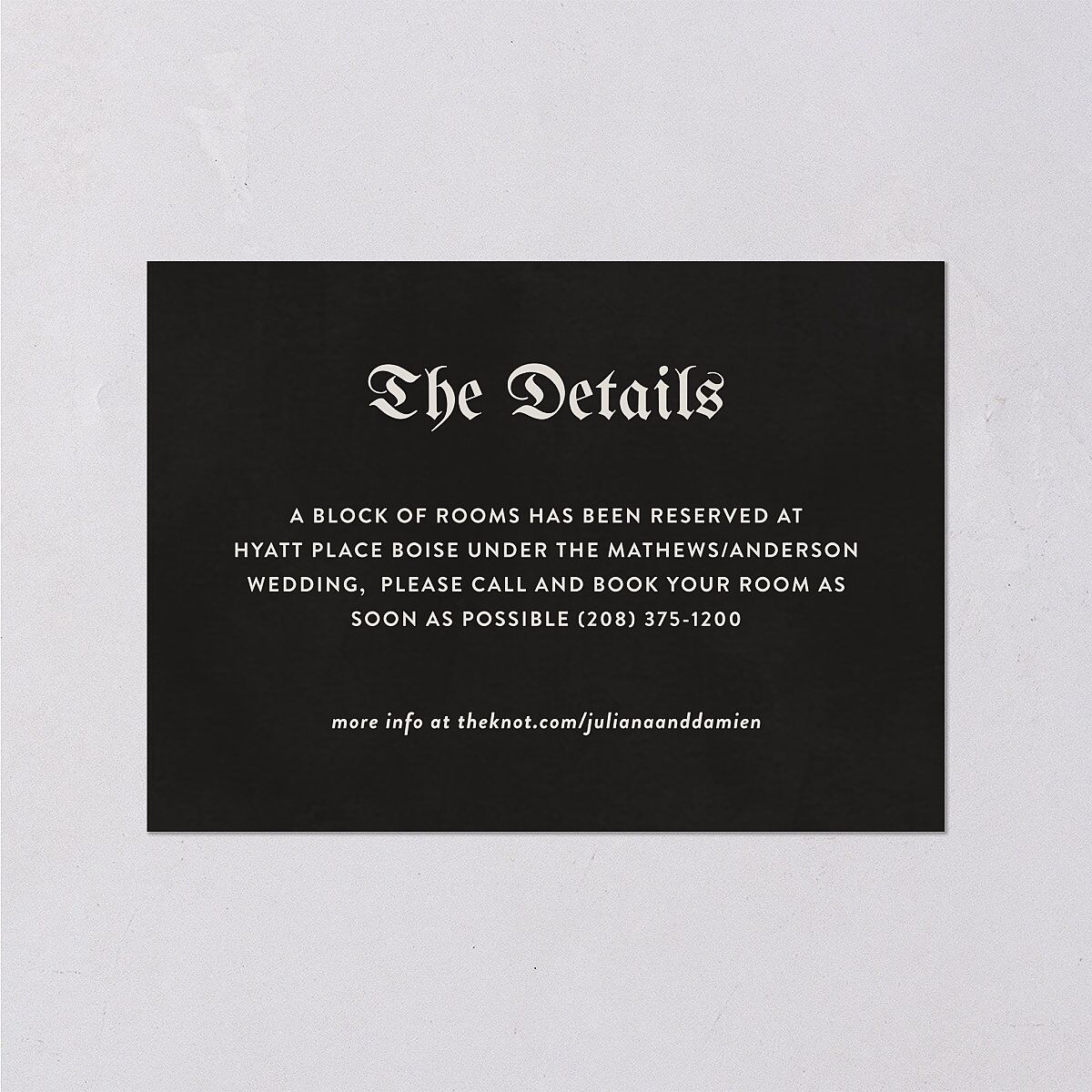 Moody Gothic Rose Wedding Enclosure Cards Midnight Signature Standard