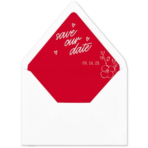 Mood Board Euro Envelope Liners Scarlet Luxe