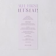Real Talk Menus Sheer Lilac Signature