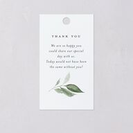 Timeless Bouquet Favor Gift Tags Dusty Blue Signature