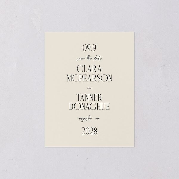 Ornate Garden Save the Date Petite Cards Garnet Signature smooth Blank No