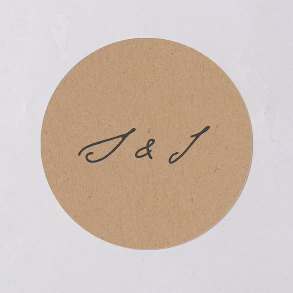 Scrapbook Photo Wedding Stickers Linen Circle