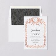 Rose Garden Crest Envelope Liners by Bridgerton Pure White Standard