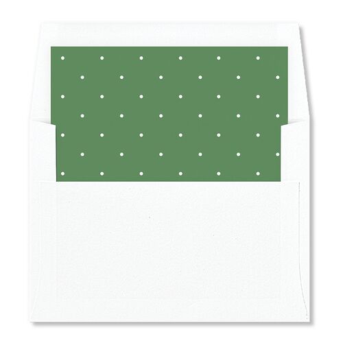 Vintage Bow Envelope Liners Jewel Green Standard
