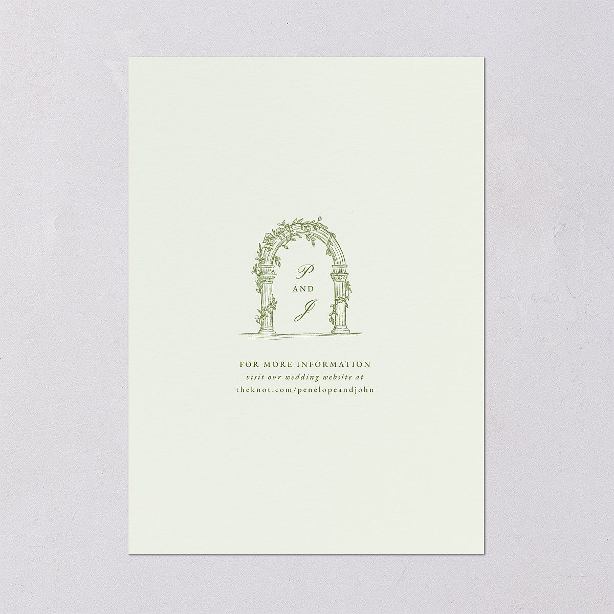 Elegant Italian Toile Wedding Invitations Greenery Signature Blank No Standard