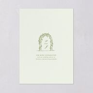 Elegant Italian Toile Wedding Invitations Greenery Signature Blank No Standard