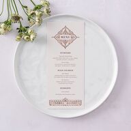 Indian Painted Henna Menus Chestnut Signature