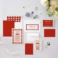 Adventure Icon Wedding Invitations Ruby Signature Blank No