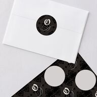 Til Death Gothic Photo Wedding Stickers Sand Circle