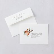 Eucalyptus Bouquet Engagement Party Invitations Terracotta Signature Blank Standard