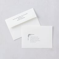 Monogram Leaves Save The Date Cards Gold Charcoal Signature smooth Blank No Standard