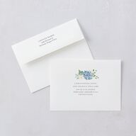 Gilded Hydrangea Save the Date Cards Gold Ocean Signature smooth Blank No