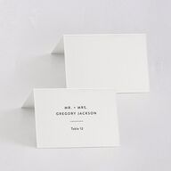 Modern Gallery Place Cards Pure White Signature