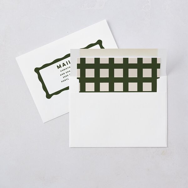 Adventure Icon Wedding Invitations Hunter Green Signature Blank No Standard