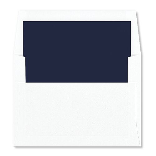 Simple Modern Monogram Envelope Liners Navy Standard