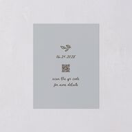 Watercolor Fairytale Trees Save the Date Petite Cards Slate Signature smooth Blank Standard