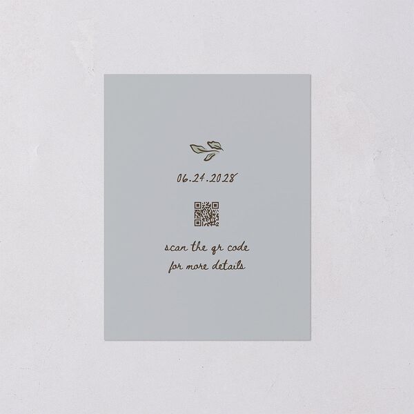 Watercolor Fairytale Trees Save the Date Petite Cards Slate Signature smooth Blank Standard