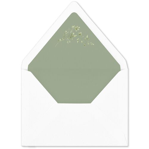 Timeless Floral Euro Envelope Liners Thyme Luxe