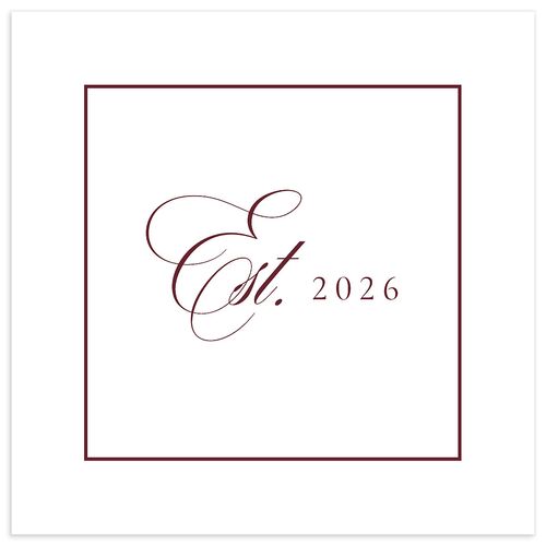 Lasting Frame Luncheon Napkins Merlot Napkin Uncoined
