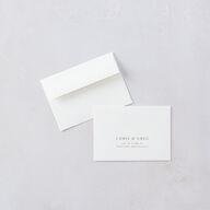 Romantic Calligraphy Foil Wedding Response Cards Gold Silver Signature Standard