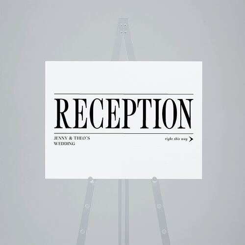 Magazine Cover Standard Direction Sign Medium Licorice Standard Outdoor Corrugated M Direction