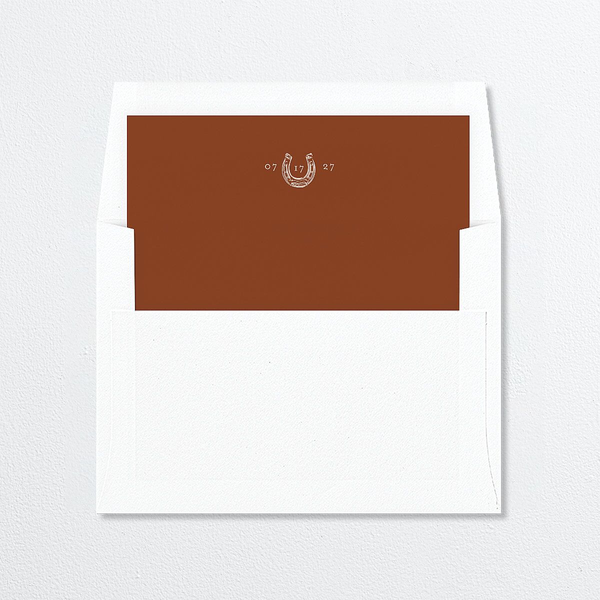 Western Wild Horses Envelope Liners Copper Standard