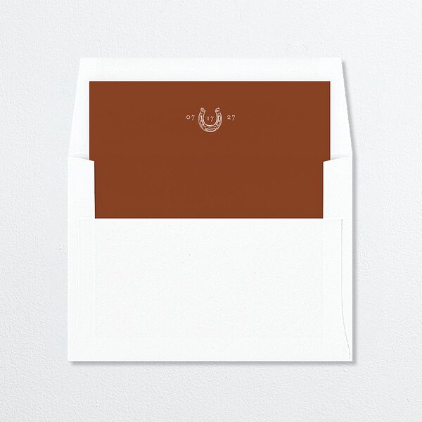 Western Wild Horses Envelope Liners Copper Standard