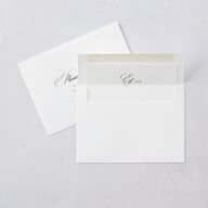 Lasting Frame Wedding Invitations Pure White Signature Blank No Standard