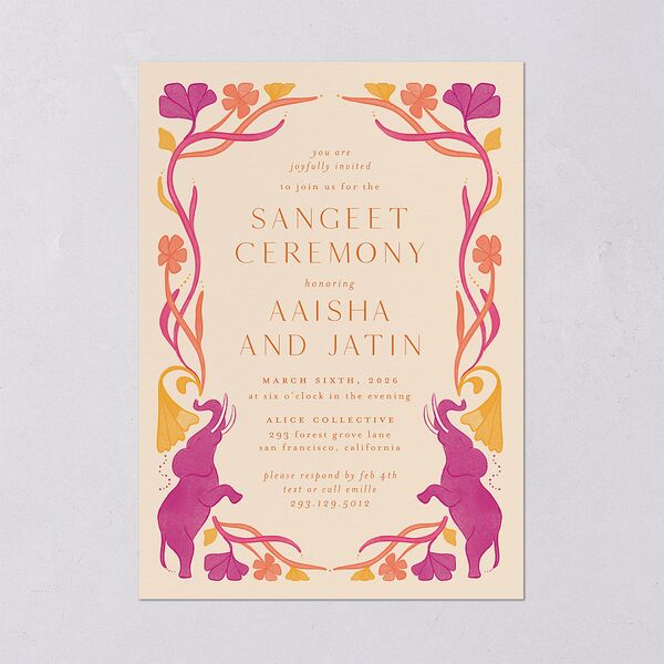 Majestic Legacy Rehearsal Dinner Invitations Mulberry Signature Blank