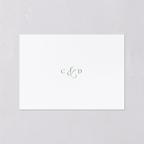 Vintage Bow Wedding Response Cards Jewel Green Signature Standard