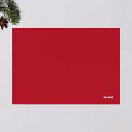 Joyful Script Holiday Cards Ruby Signature Blank Standard Landscape