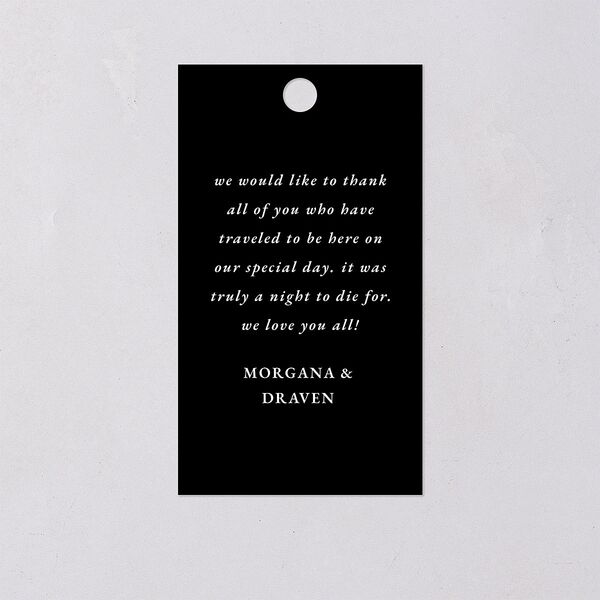 Til Death Do We Disco Favor Gift Tags Licorice Signature