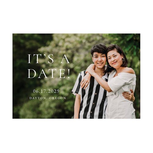 Layered Watercolor Save The Date Postcards Navy Postcard