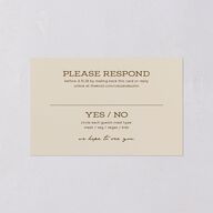 Southwestern Nouveau All-in-One Wedding Invitations Umber Signature Light Both Recipient and Return Addresses No