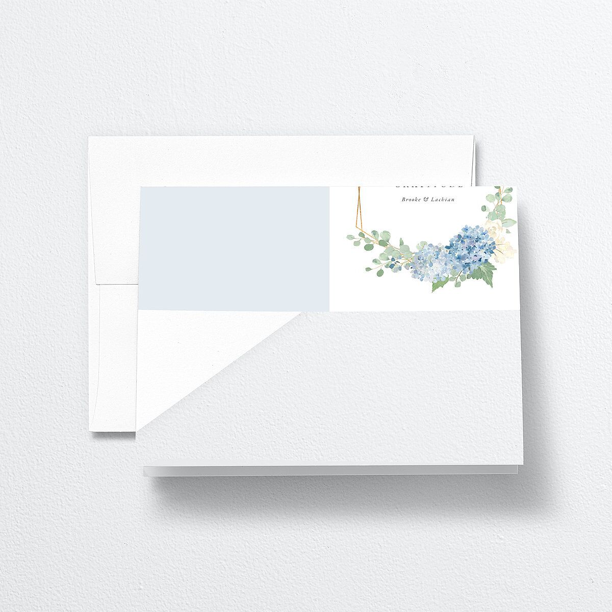 Elegant Hydrangea Thank You Cards — view 1