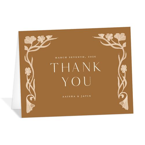 Indian Majestic Legacy Elephants Thank You Cards Saddle