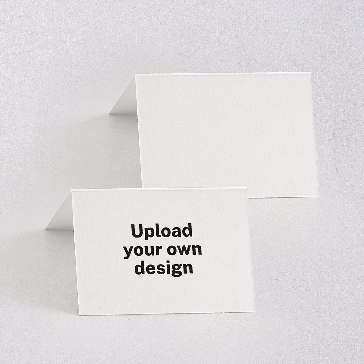 Upload Your Own Design Landscape Place Cards Pure White Signature